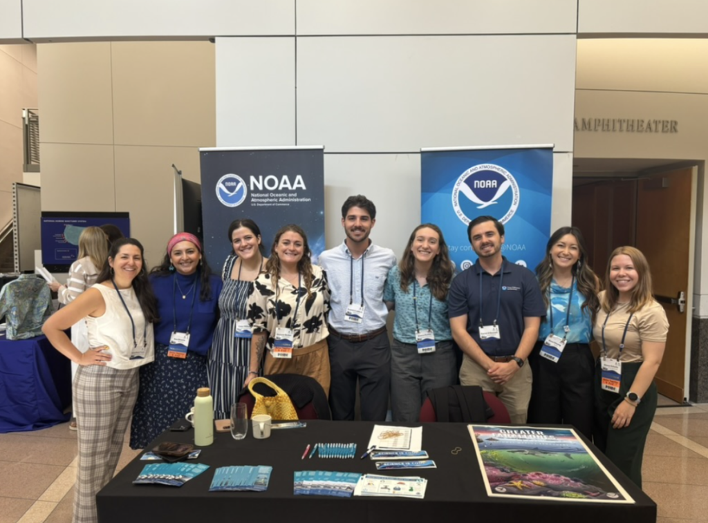 Some fellows holding down the fort at the NOAA booth at Capitol Hill Ocean Week in June.